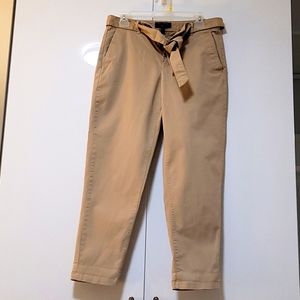 Banana Republic size 4 light brown pants with belt
